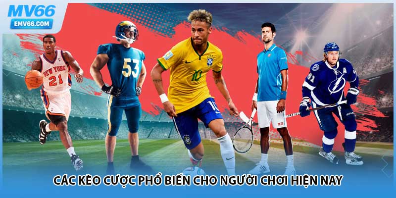 Các kèo cược phổ biến cho người chơi hiện nay